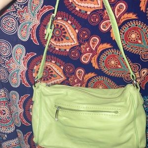 Medium light green genuine leather purse stone.co